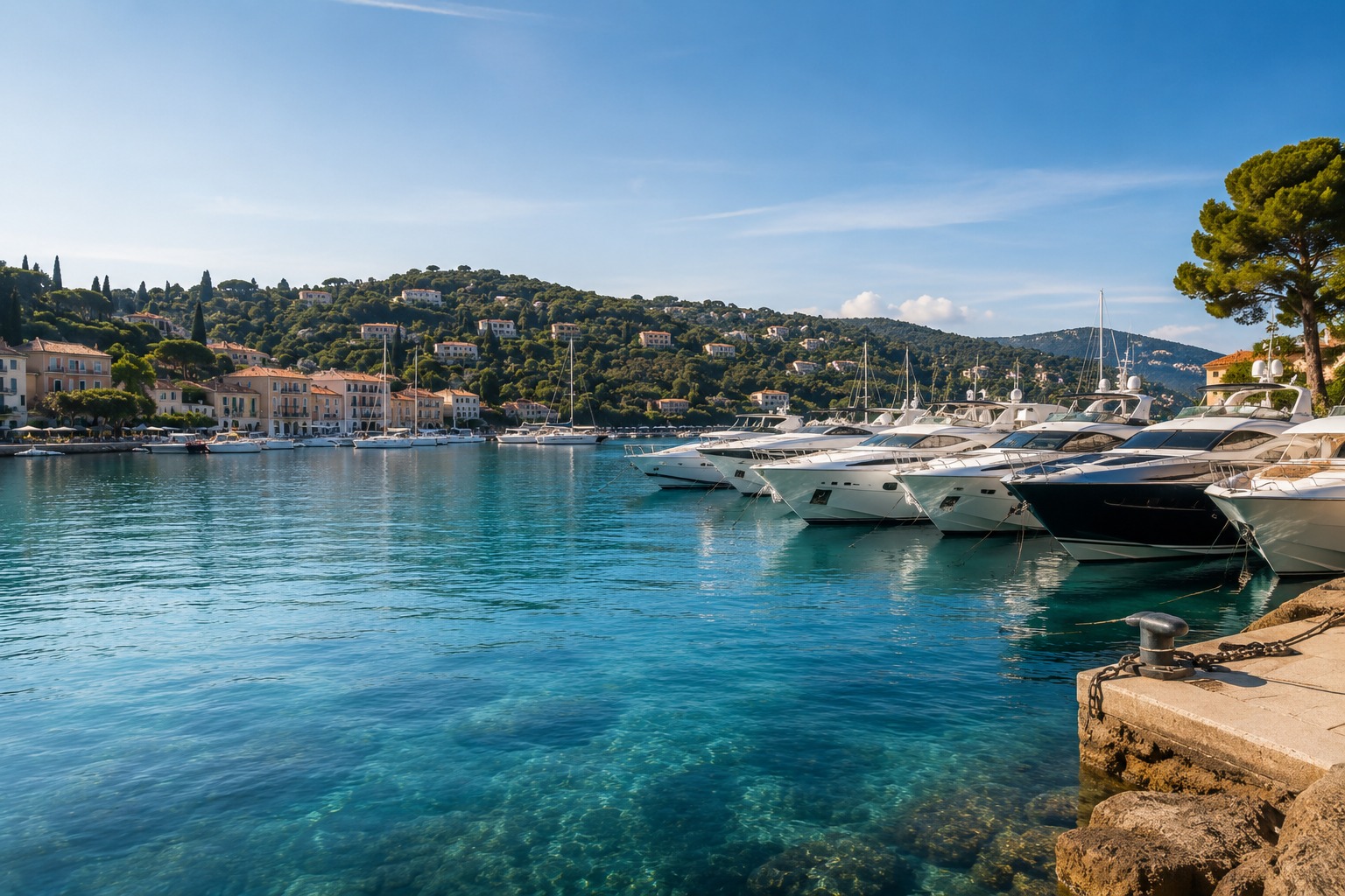 Port de plaisance premium pour intervention CLIMARINE a Beaulieu