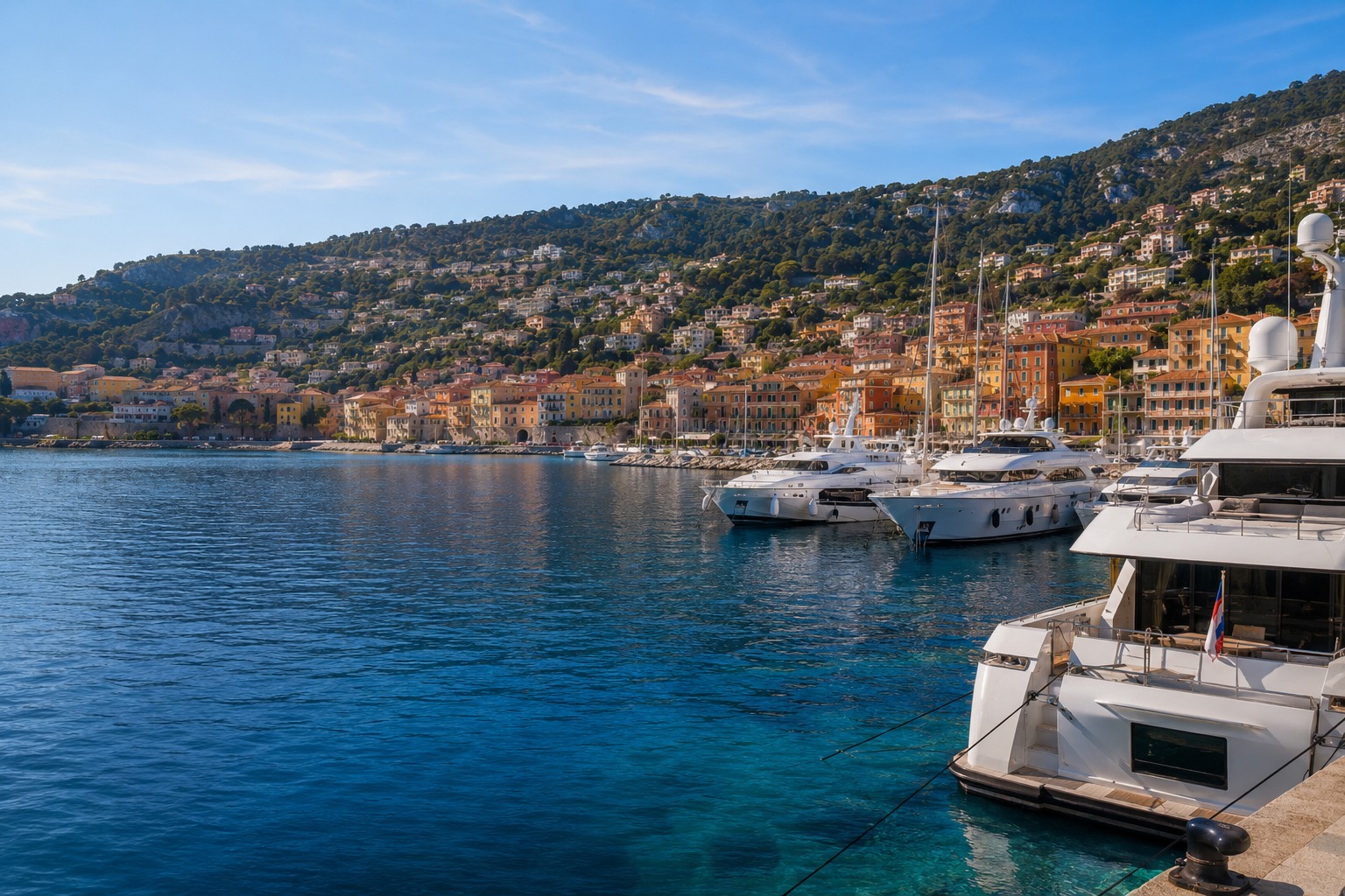 Port de plaisance premium pour intervention CLIMARINE a Villefranche-sur-Mer